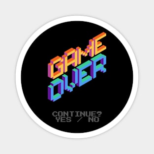 Retro Game Over Magnet